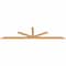 Ekena Millwork Saratoga Timber Gable Bracket, Western Red Cedar, 108"W x 27"H x 1 1/2"D x 3 1/2"F, 6/12 Pitch GBW108X27X0204SAR00SWR - alternate 5